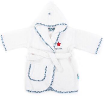 Lief baby-badjas Boy uni wit 0 - 12 maanden