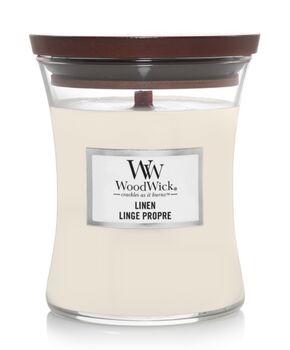 WoodWick Linen Linge Propre medium candle 302104