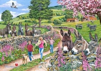 HOP Puzzel 500 BIG - Mindy, Muffin & Mo