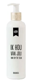 100% leuk douchegel-ik hou van jou van top tot teen