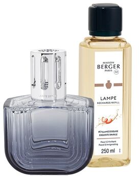 Lampe Berger Olympe gris bleue set