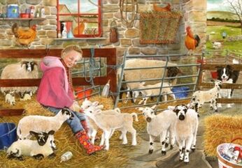 Mary's Little Lambs Puzzel 500 big