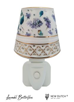 Nachtlampje LED Lavendel Butterflies