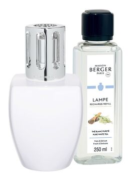 Lampe Berger June blanche set