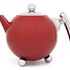 Bredemijer theepot Duet Bella Ronde red chrome 101002