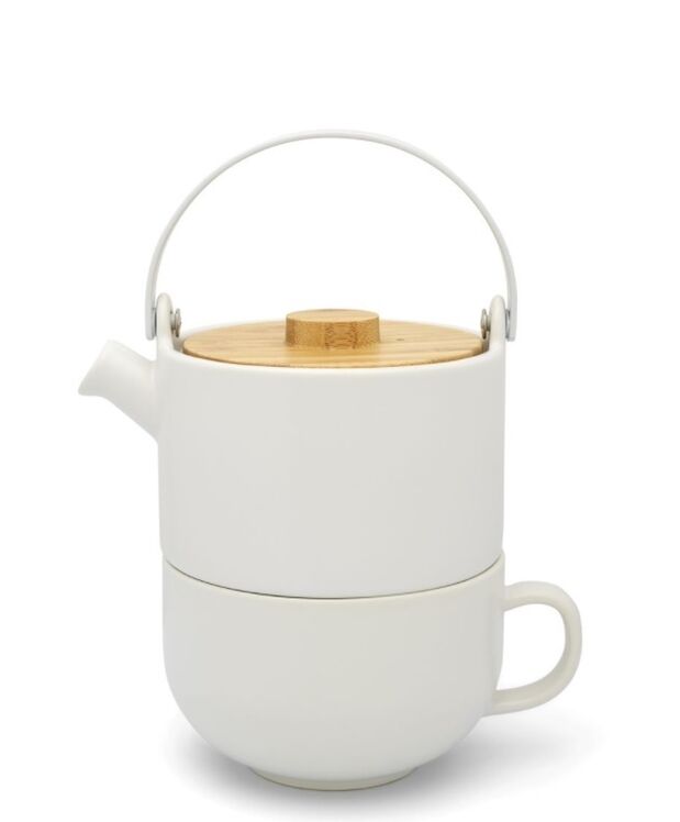 Bredemeijer theepot Tea for one Umea Wit