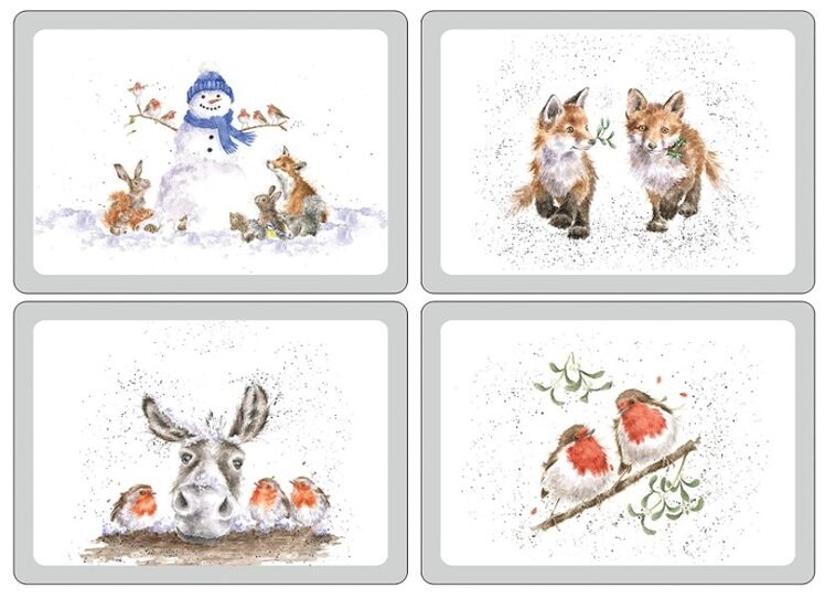 wrendale christmas placemats