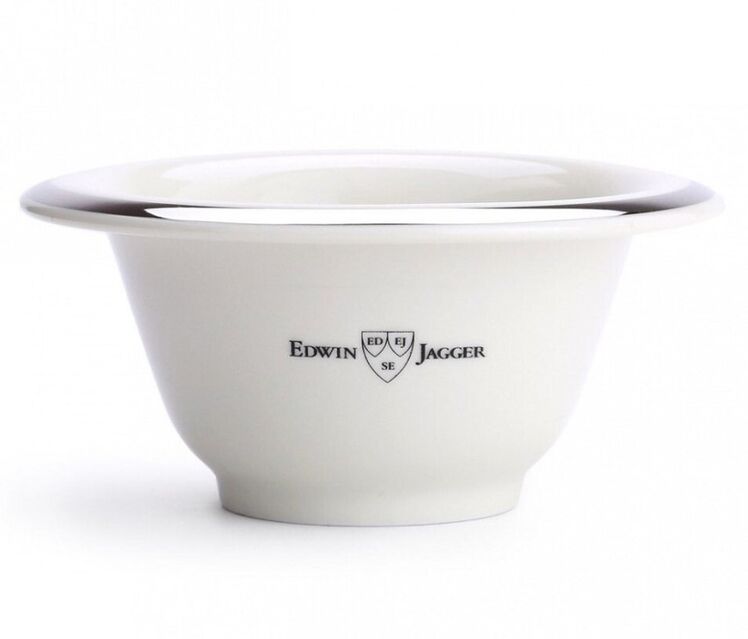 Edwin Jagger scheerkom wit Shaving bowl