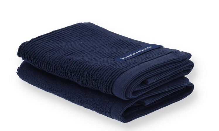 Bunzlau Castle vaatdoekjes set van 2 Donkerblauw