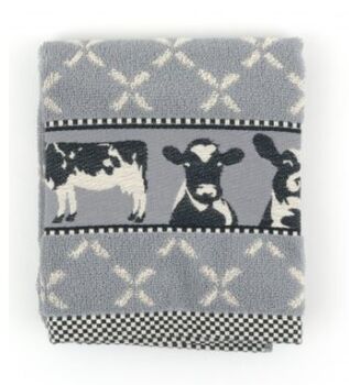 Bunzlau Castle Keukendoek Cows Grijs print