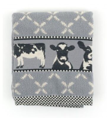 Bunzlau Castle Keukendoek Cows Grijs print