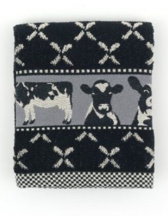 Bunzlau Castle Keukendoek Cows zwart