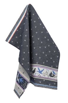 Bunzlau Castle Theedoek Birds Donkerblauw