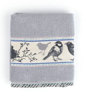 Bunzlau Castle Keukendoek Birds Grijs