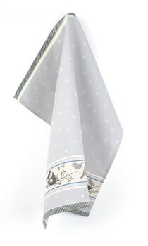 Bunzlau Castle Theedoek Birds Grijs