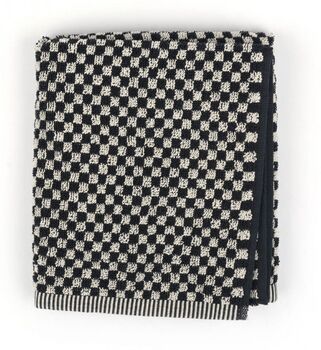 Bunzlau Castle Keukendoek Kleine Ruit Zwart