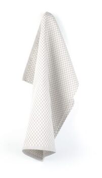 Bunzlau Castle Theedoek Kleine Ruit Grijs