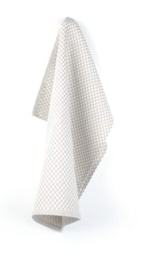 Bunzlau Castle Theedoek Kleine Ruit Grijs