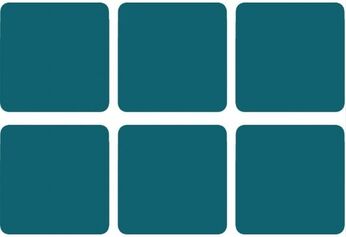 Solid Evergreen coasters