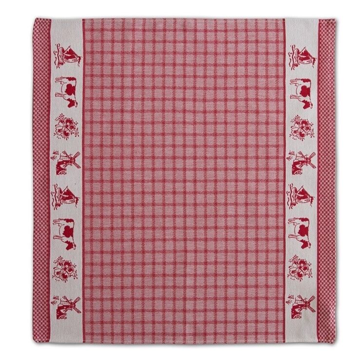 DDDDD Dutchie Theedoek Rood