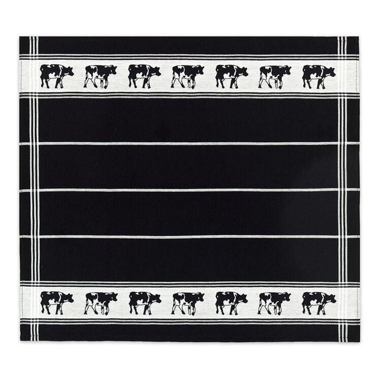 DDDDD Zwart Bont theedoek Zwart