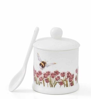 Wrendale designs Flight of the bumblebee pot with spoon