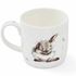 Wrendale designs beker met oor Rosie konijn achterkant