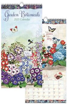 Lang kalender smal 2023 Garden Botanicals-mnd ino
