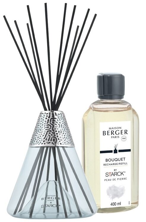 Berger by Starck Gris geurstokjes  giftset Peau de Pierre 6902