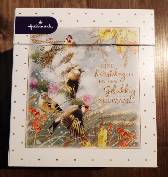 16 Kerstkaarten Marjolein Bastin duobox vogels Onder de Lindeboom