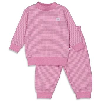 Pyjama wafel roze melange