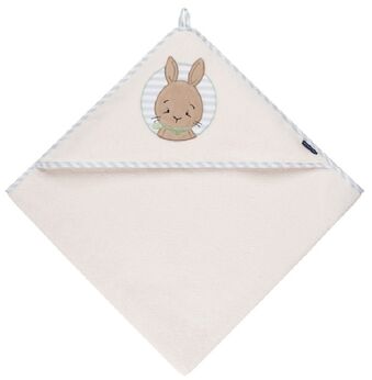 Morgenstern Hase badcape Ecru-groen