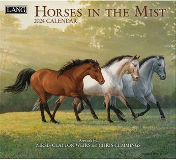 Horses in the Mist Lang kalender 2024
