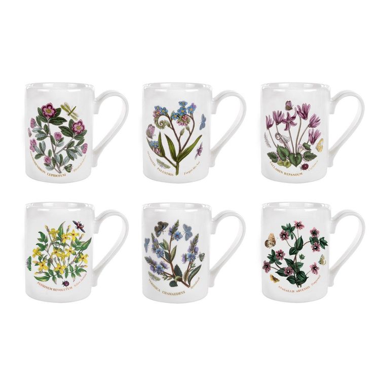 Botanic Garden koffiebekers set van 6