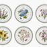 Botanic garden diner bord set van 6