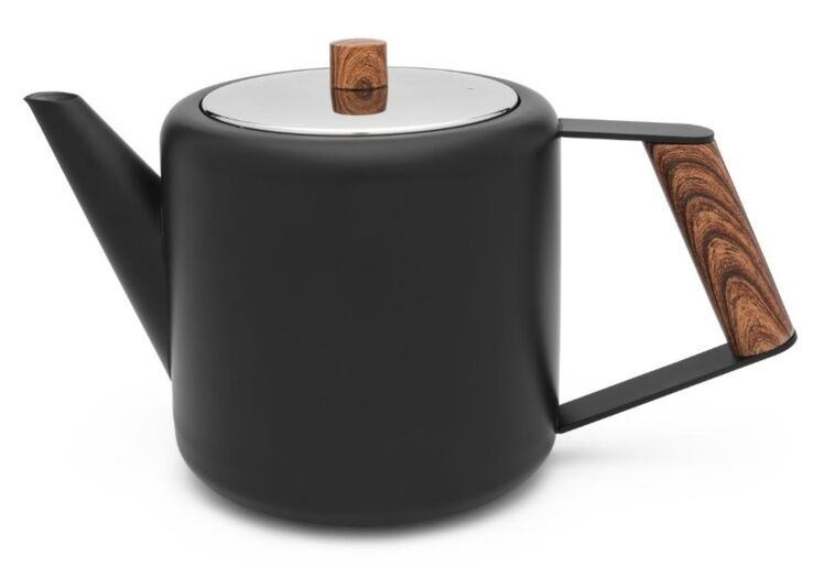 Theepot Duet® Design Boston 1,1L, mat zwart