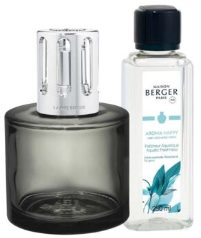 Lampe Berger Aroma Happy Gris set