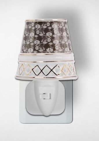 Nightlight taupe flowers.kl 500155