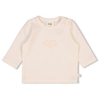 Longsleeve - The Magic is in You offwhite roze opdruk