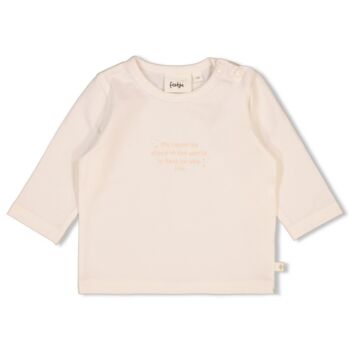 Longsleeve - The Magic is in You offwhite roze opdruk