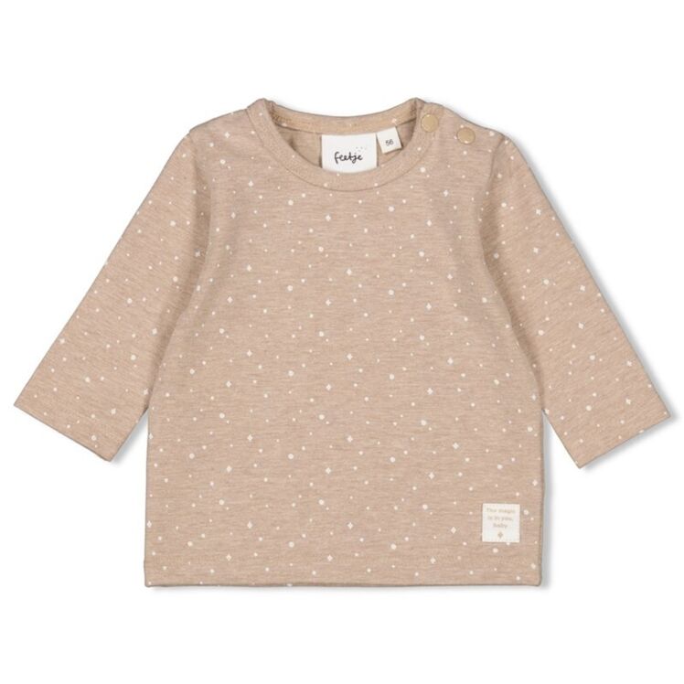 Longsleeve AOP - The Magic is in You taupe