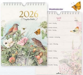 Marjolein Bastin Weekkalender vogel 2026
