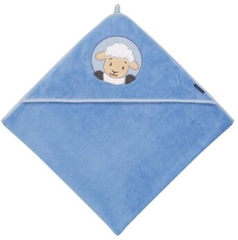 40070019 Schaap badcape blauw