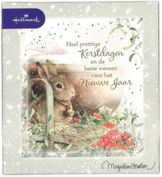 Marjolein Bastin 16 kerstkaarten konijn&vogel