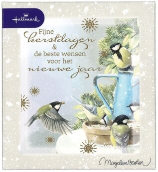 Marjolein Bastin 16 kerstkaarten koolmeesjes