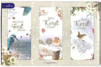 Marjolein Bastin 15 kerstkaarten Trio-box 2025 vogels
