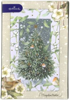 Marjolein Bastin Roodborstjes Kerstboom 10 kerstkaarten met envelop