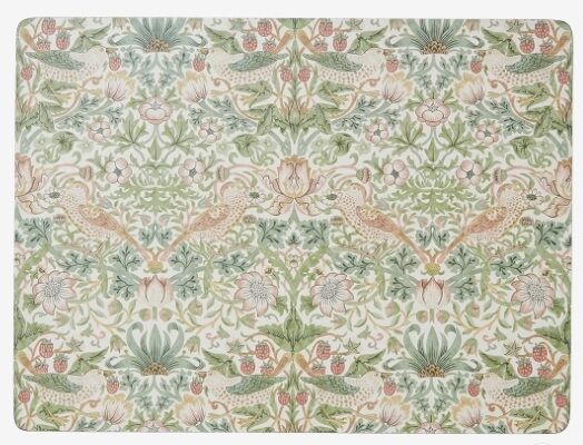 placemats Strawberry thief green