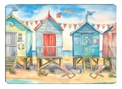 placemats Beach Huts