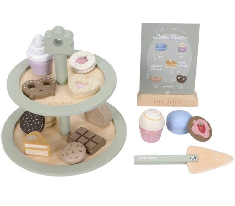 Little Dutch etagière met gebak 2